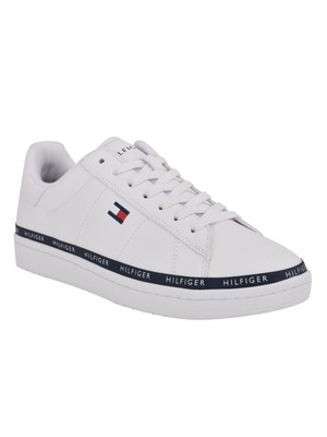 

Мужские спортивные кроссовки TOMMY HILFIGER Lewin с круглым носком и белым логотипом на платформе, Белый, TMLEWIN