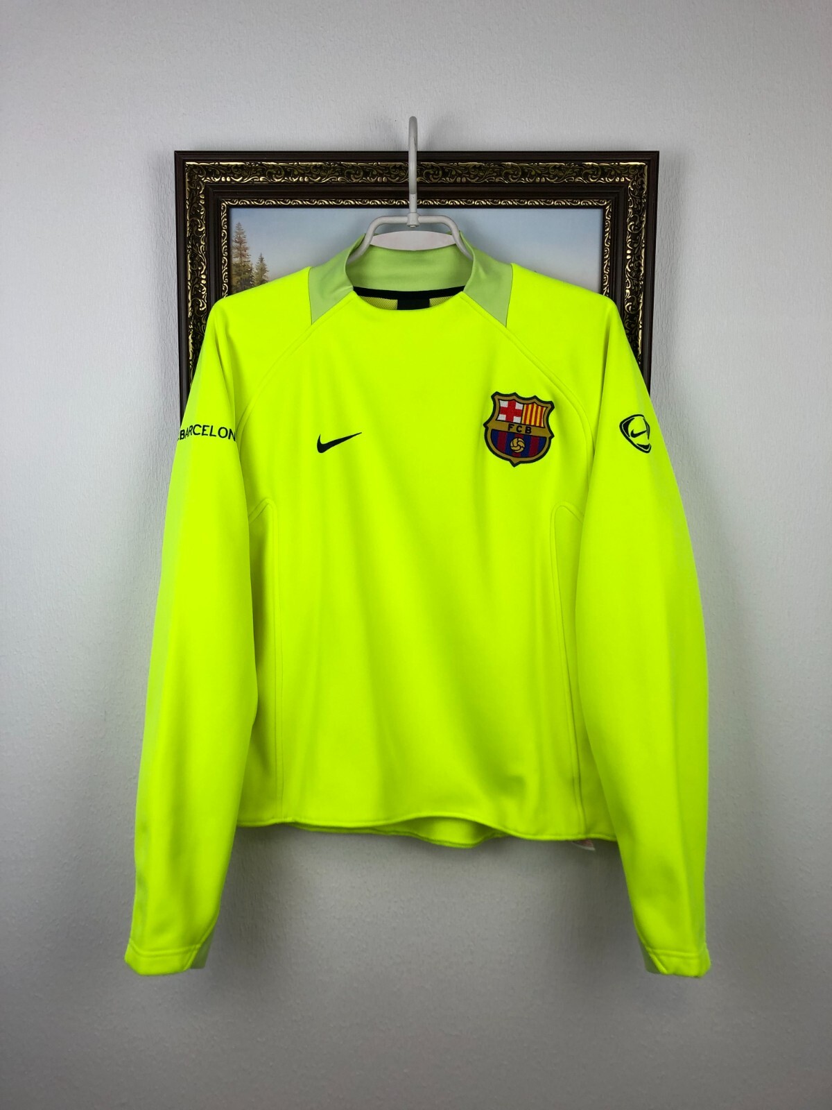 Vintage Nike FC Barcelona Football Track Top Soccer