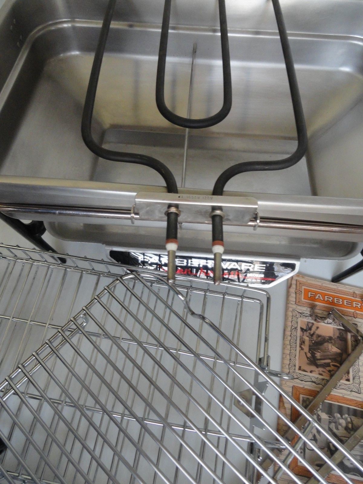 Farberware Electric Open Hearth Rotisserie Broiler Grill Basket Recipe Book