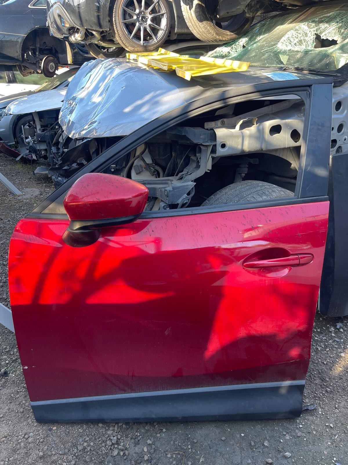 MAZDA CX5 KE 02/2012-11/2014 LEFT DOOR MIRROR NON-BLIND SPOT MONITOR TYPE RED 2013 Mazda CX-5