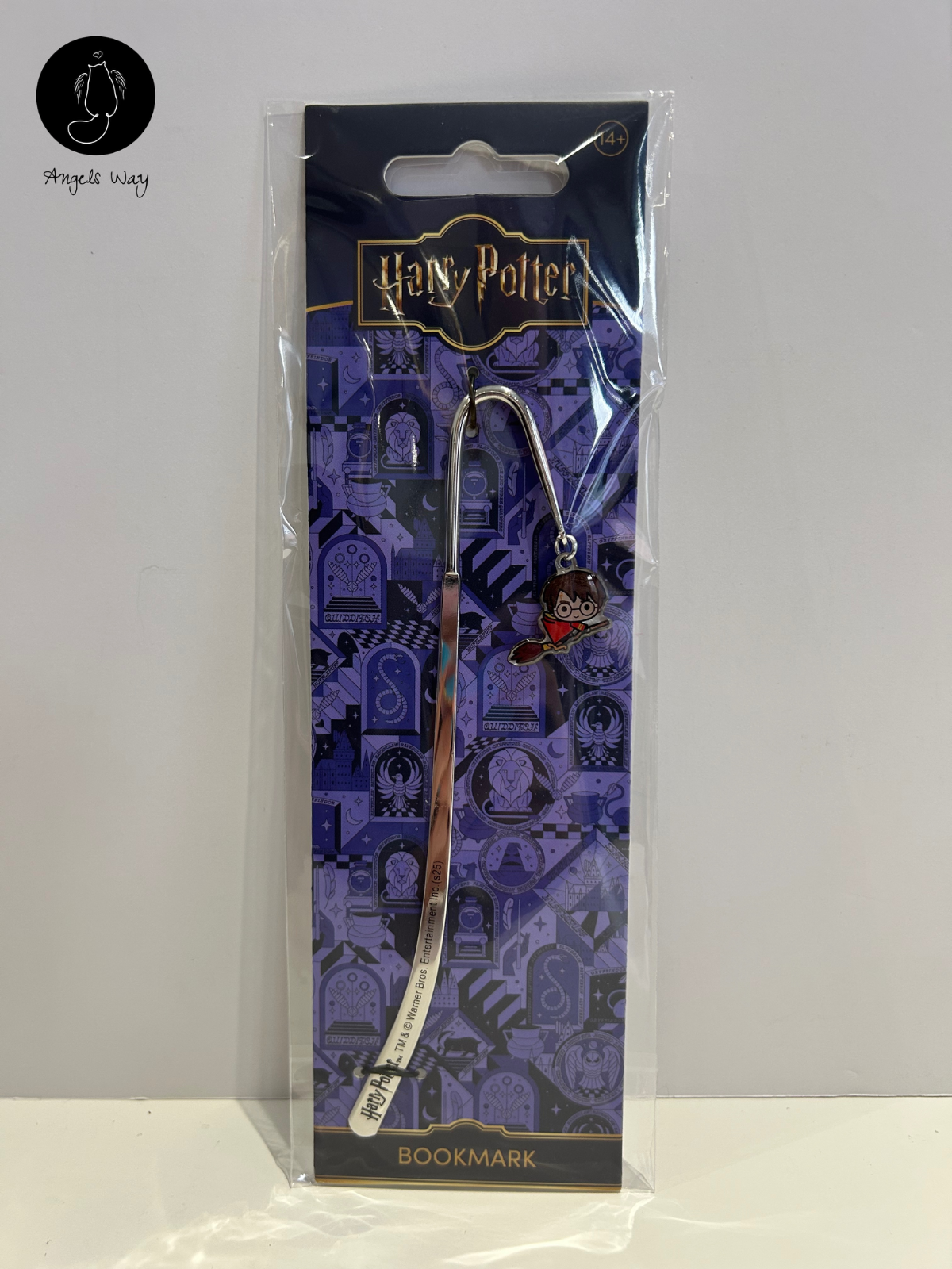 Official Harry Potter Bookmark w/ Charm Silver Plated