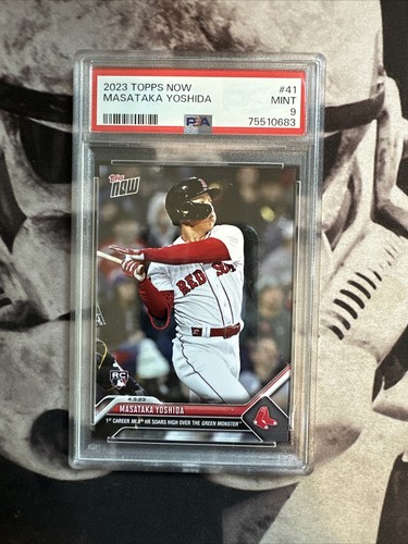 【激レア】吉田正尚 2023 Topps over the GM /5 2023 Topps Now #41 Masataka Yoshida RC PSA 9 | eBay