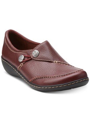 КОЛЛЕКЦИЯ ОТ CLARKS Женские коричневые кожаные лоферы без шнуровки Ashland Lane Q 11 M