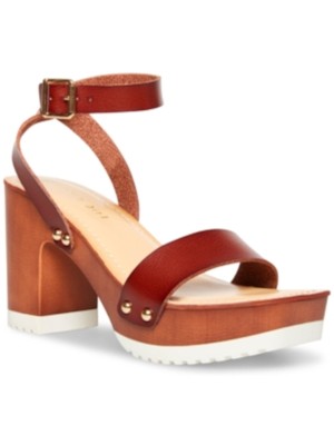 

MADDEN GIRL Женские коричневые 1-дюймовые босоножки на платформе из искусственного дерева Caprise на блочном каблуке, Коричневый, CAPR01J1