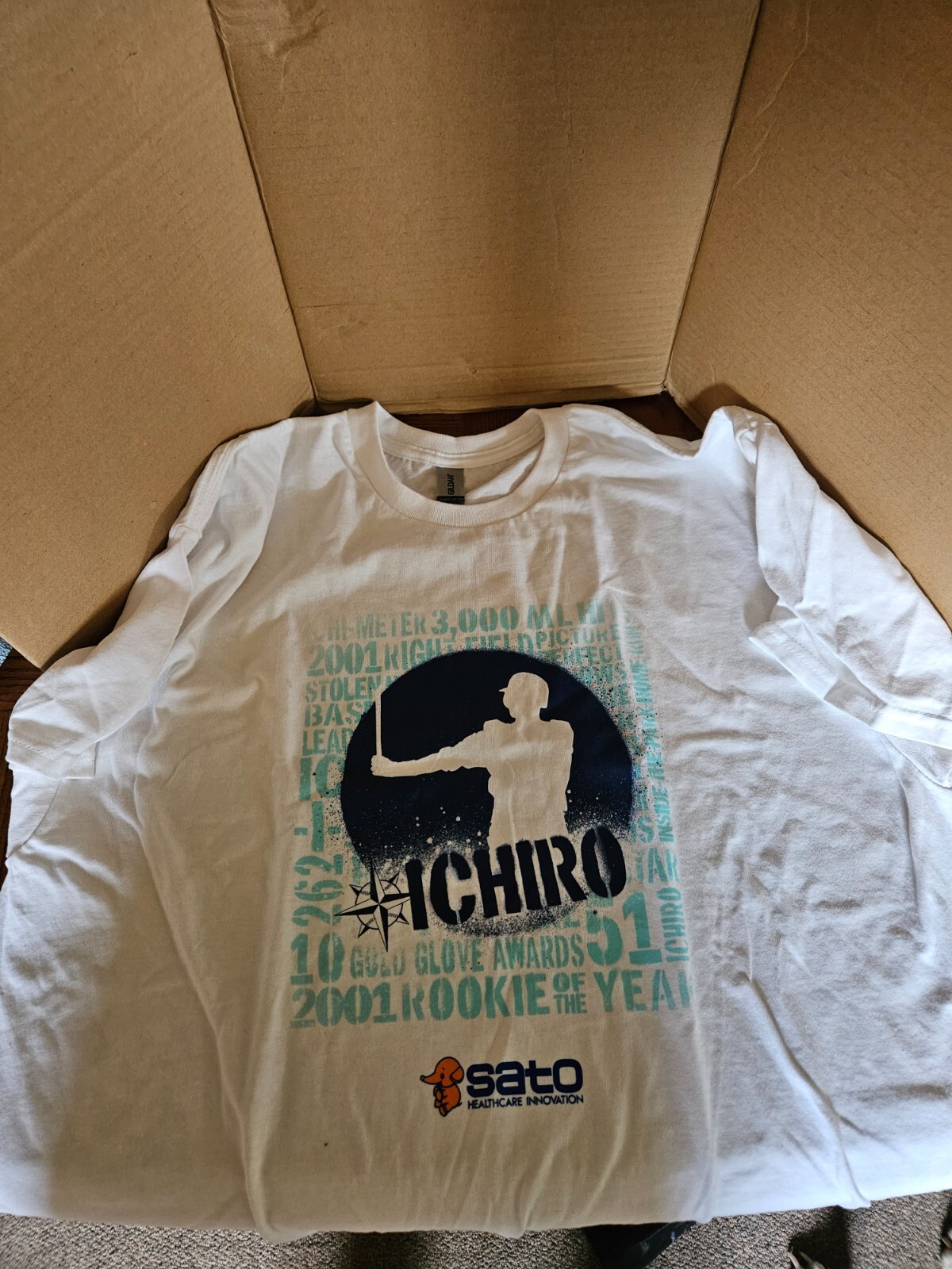Vintage Ichiro Suzuki Seattle Mariners SATO Promotional T