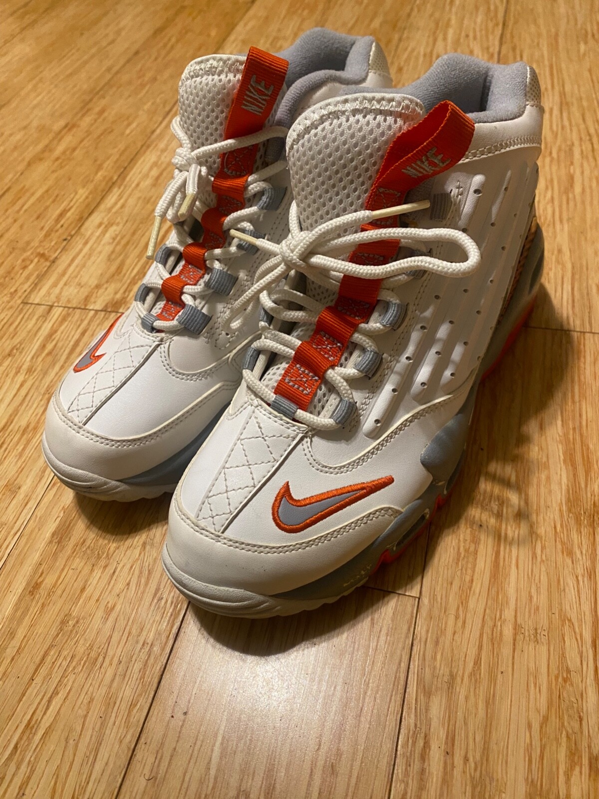 Nike Ken Griffey Jr Max II 2 442171-108 Size 6Y White Orange Nike Ken Griffey Jr Max II 2 442171-108 Size 6Y White Orange
