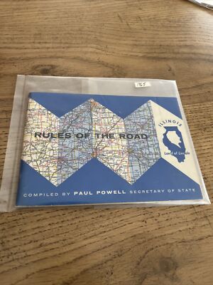 Rare Early 1965 Illinois Rules of the Road Book