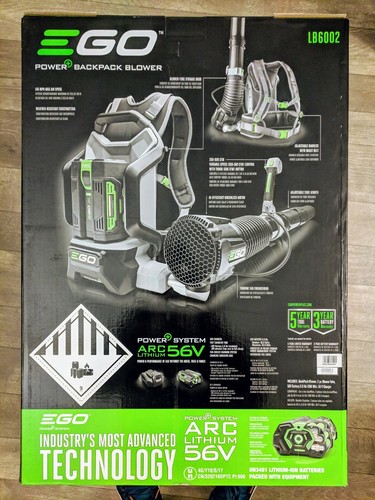 EGO Backpack Blower 145 MPH 600 CFM 56-Volt Lithium-ion Cordless W 5.0Ah Battery