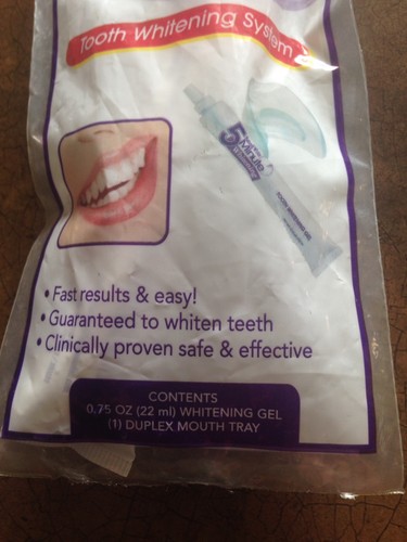 Lot Natural White Teeth - 5 Minute Fast Results Tooth Whitening System 2 Packs