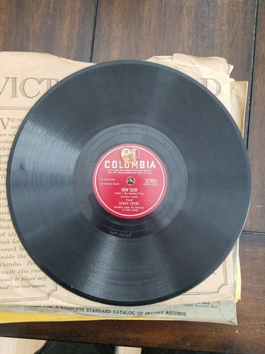 vintage 78 RPM shellac record Columbia 37952 Dinah Shore Fool I Am/How Soon