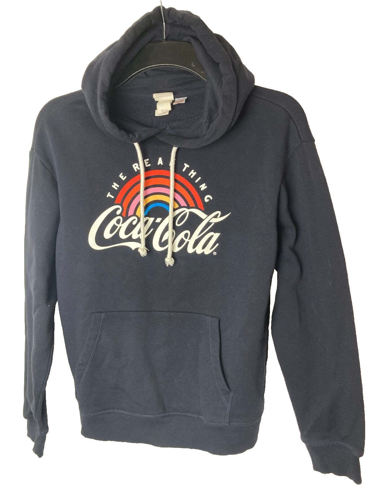 Coca Cola Hoodie H M Official Merch size XS Blue