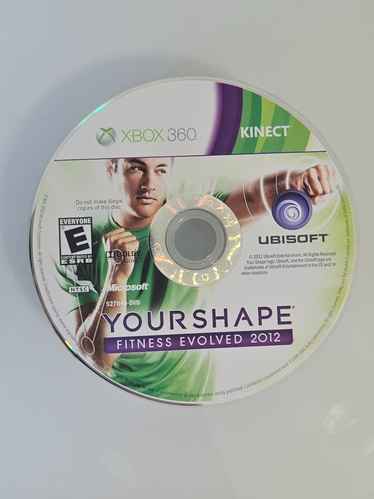 Your Shape Fitness Evolved 2012  (Microsoft Xbox 360, 2011) DISC ONLY