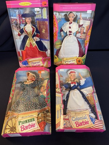 American Stories Barbie lot of 4 in box Vintage 1994 Mattel
