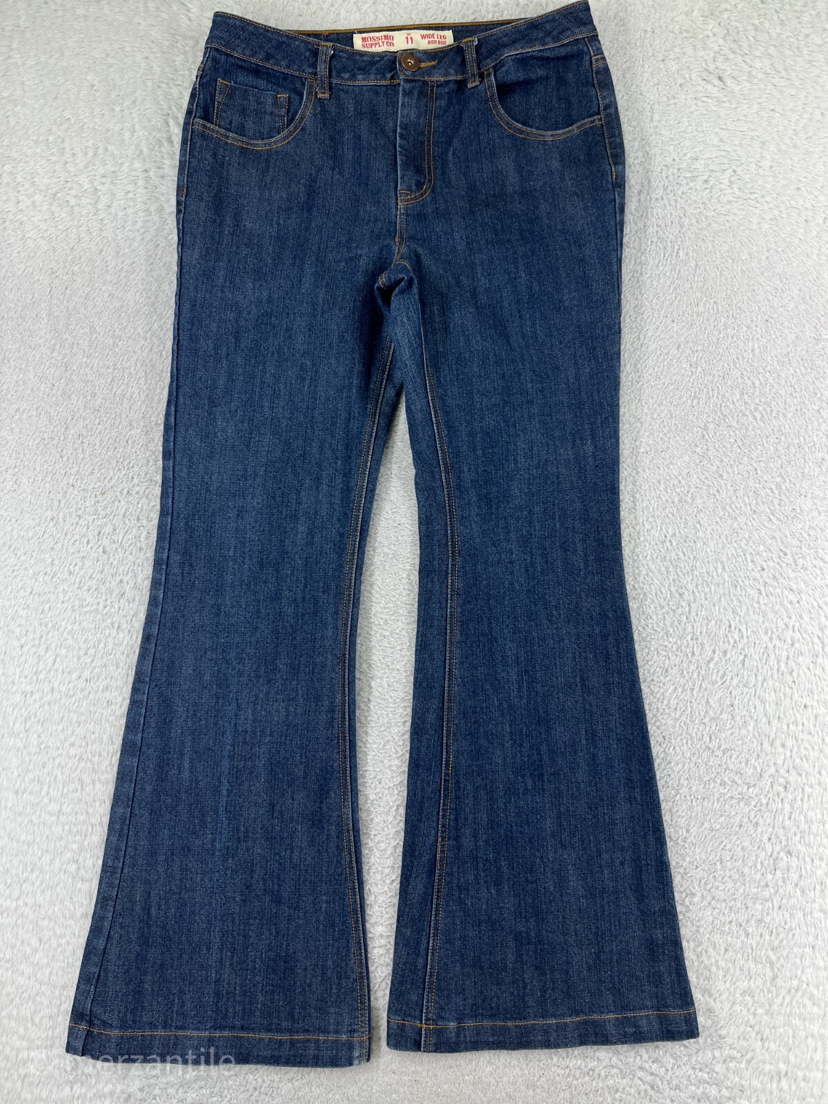 【THE MOZZ】Most Bijo Denim Wide Pants Mossimo Pants Womens 11 Blue Denim Jeans Wide Leg High rise