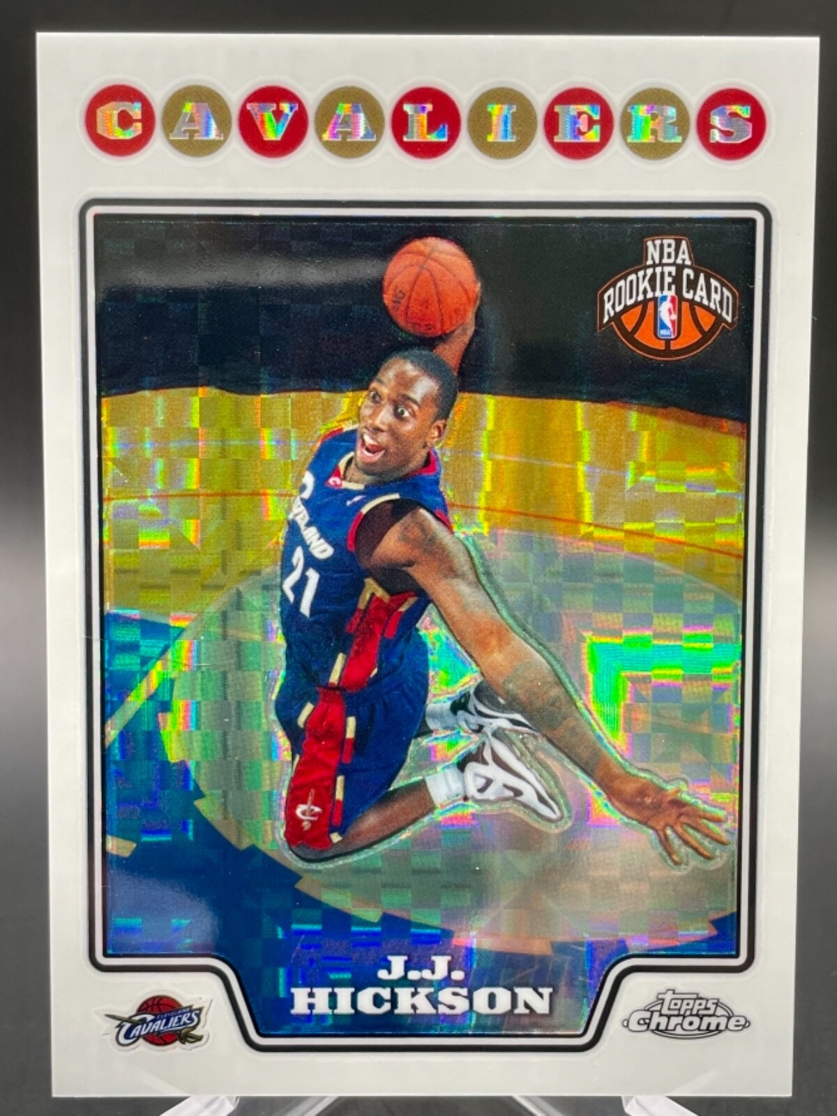 2008 Topps Chrome J.J. Hickson Rookie Card XFRACTOR serial