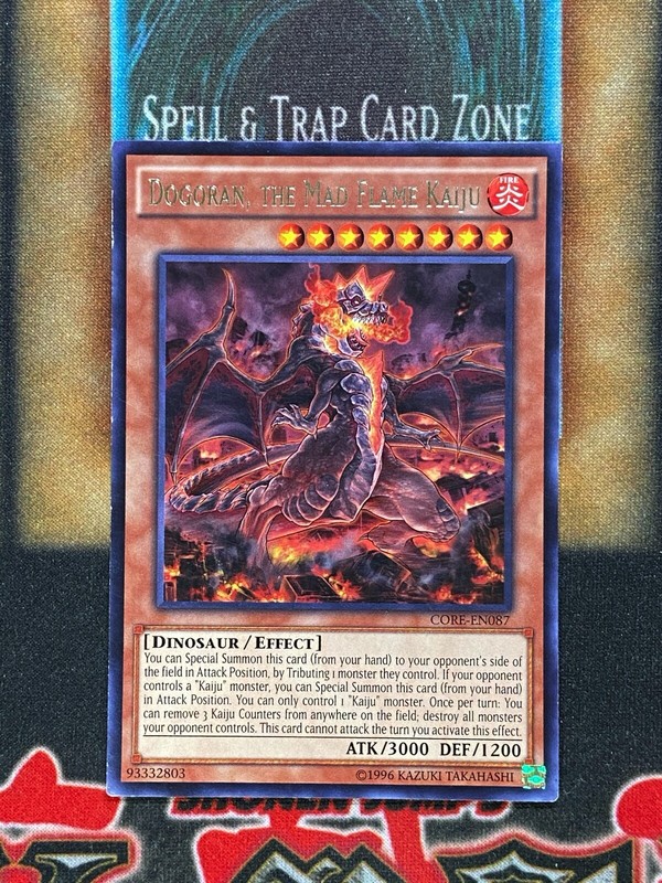 Yugioh Dogoran, The Mad Flame Kaiju CORE-EN087 Rare NM | eBay