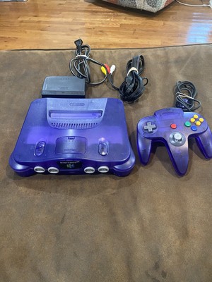 Funtastic Grape Nintendo 64 (N64) Console & Controller Bundle Tested USA Version