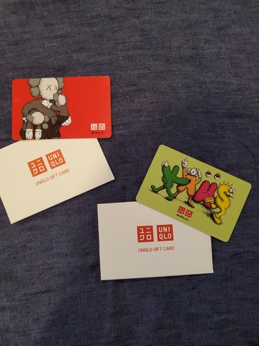Kaws x Uniqlo - 2 Gift Card Set | eBay
