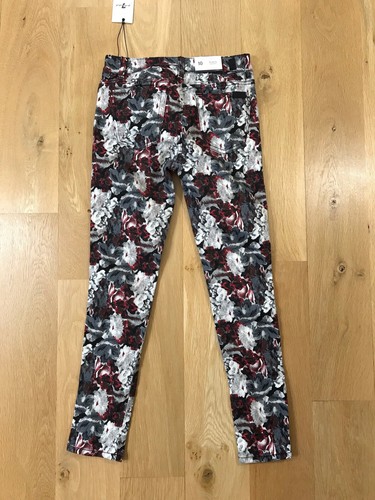 Jeans Sz. 10 Girls - 7 For All Mankind- Floral Jeans Pants Super Skinny NEW Fun