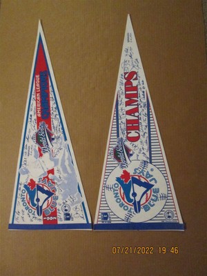 MLB Toronto Blue Jays Vintage 1992 AL Champions & World Champs Pennants #2