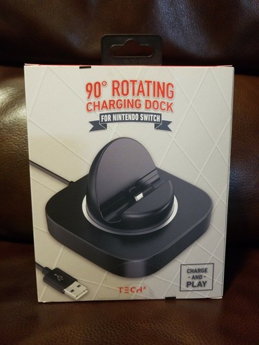 Nintendo Switch 90 Degree Rotating Charging Dock Multiplayer Gaming Movies NIB