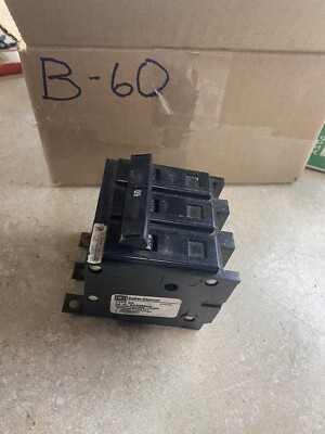 Cutler-Hammer BAB3060H Bolt-On 3-Pole Circuit Breaker  60A, 240V, Type BA