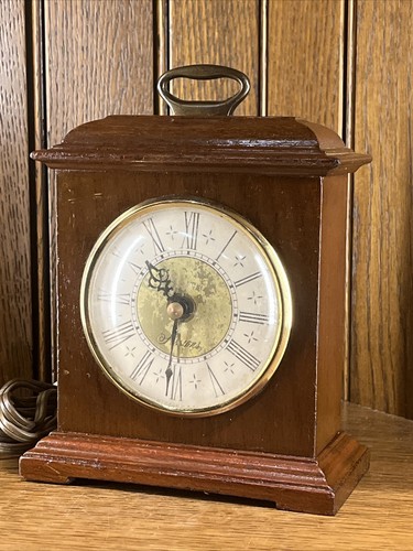 Antique Sessions Wood Carriage Electric Alarm Clock - Parts Repair