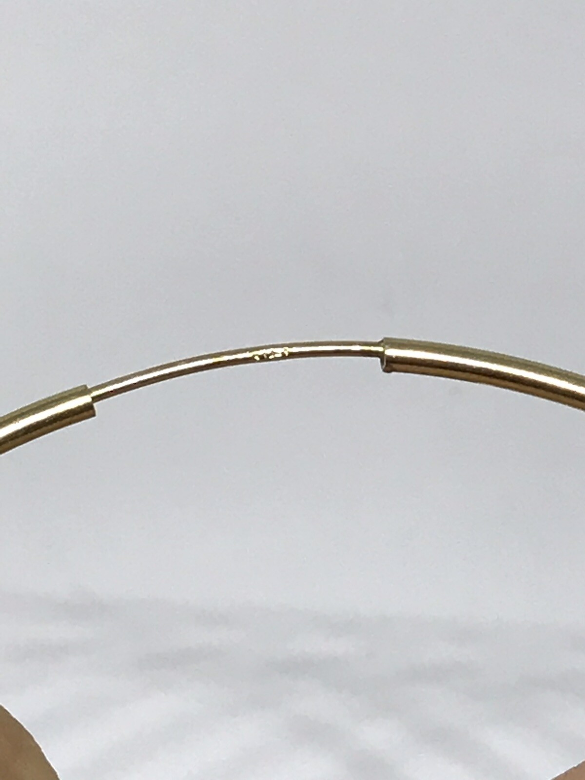Pre-owned Handmade Gold 14k Hoop Earring Round Wide Thick Oro Solid Gift 11mm 32x43mm 1.20" Big In Yellow