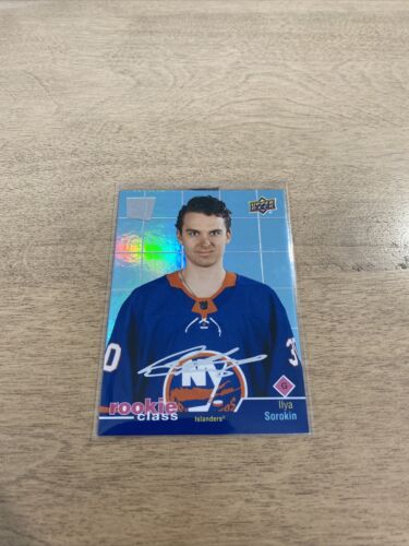 2020-21 Ilya Sorokin UD Extended Series Rookie Class SE Hockey Card #RC-32. rookie card picture