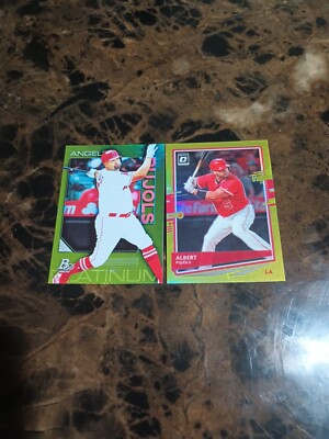 Albert Pujols Baseball 2 Card Lot