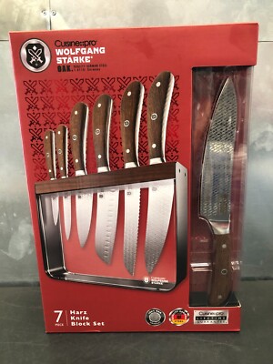 Cuisine Pro Wolfgang Starke Knive Set 7 Piece Knife Block Set brand new in box