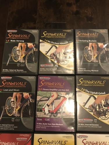 Spinervals Fitness Series 19 Video Huge Lot