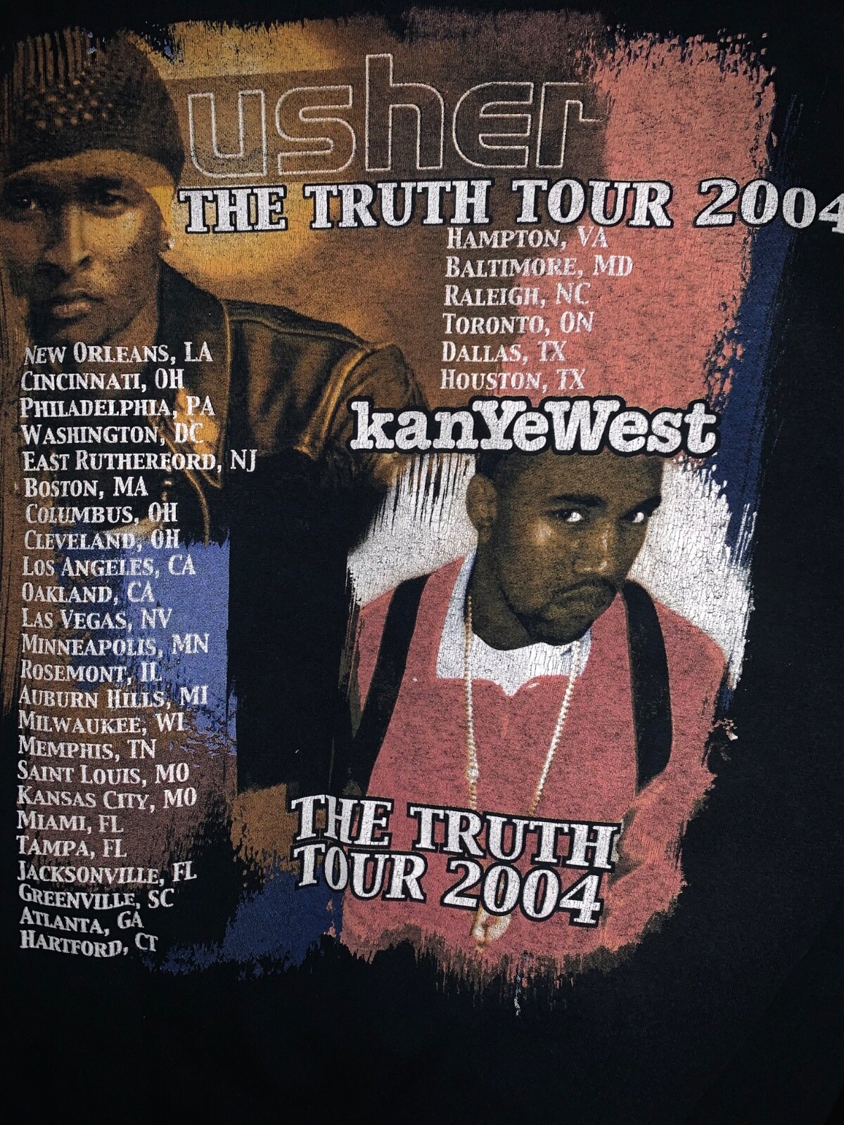 Vintage Usher Kanye West The Truth Tour 2004 Tee | eBay