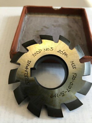 TTC 12 D//P x Cutter # 6 14-1//2° PA HSS Involute Gear Cutter