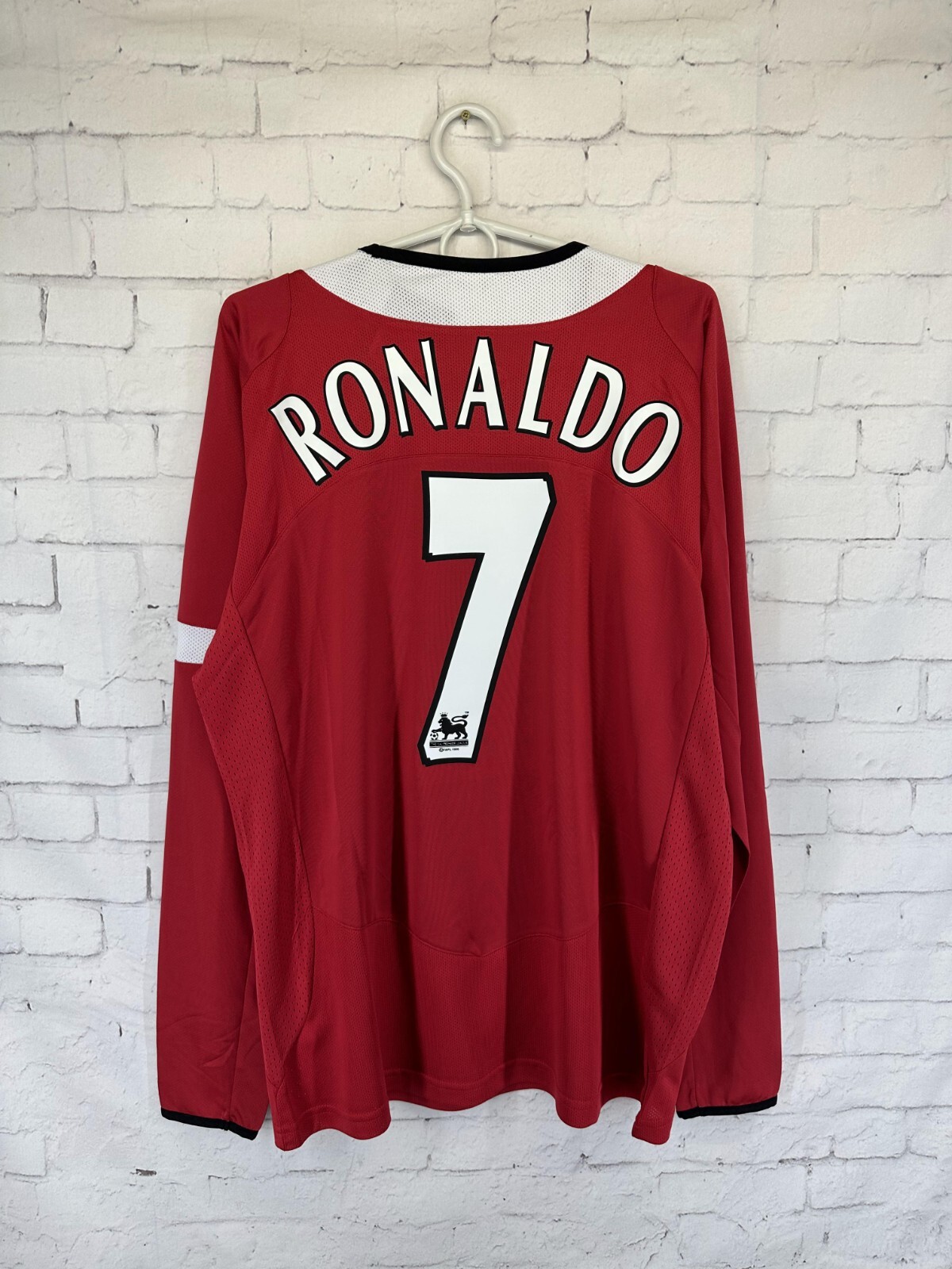 ウェア Manchester Utd 2004 CL RONALDO 7 + Patch RONALDO #7 MANCHESTER UNITED 2002 2004 ORIGINAL HOME Jersey