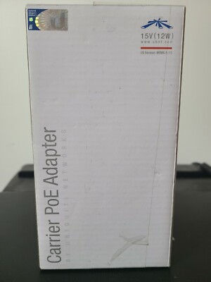 Ubiquiti Networks Carrier POE Adapter DC 15V US Version Nema 5-15 NEW
