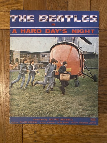 THE BEATLES A Hard Day's Night Souvenir Program Book for