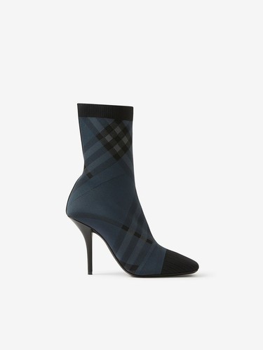 Burberry Knitted Check Sock Boots | eBay