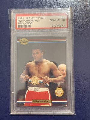 Muhammad Ali 1991 Players International Boxing Ringlords UK #40 PSA 10