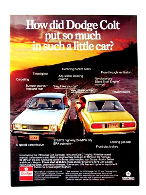 1976 Dodge Colt Carousel Colt GT Vintage So Much Car