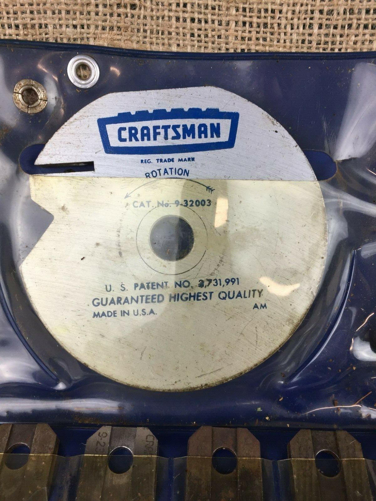 Craftsman Bench & Radial Saw Molding Set Head and 18 Cutters