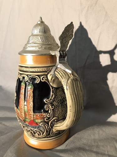 Vintage German Stein Egon Bay 8.25” Tall Lid