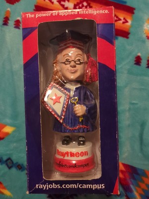 2004 Raytheon Benjamin Franklin Bobblehead Figure Graduation