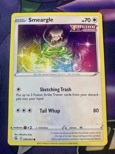 Pokemon TCG Fusion Strike Smeargle 209/264 | eBay