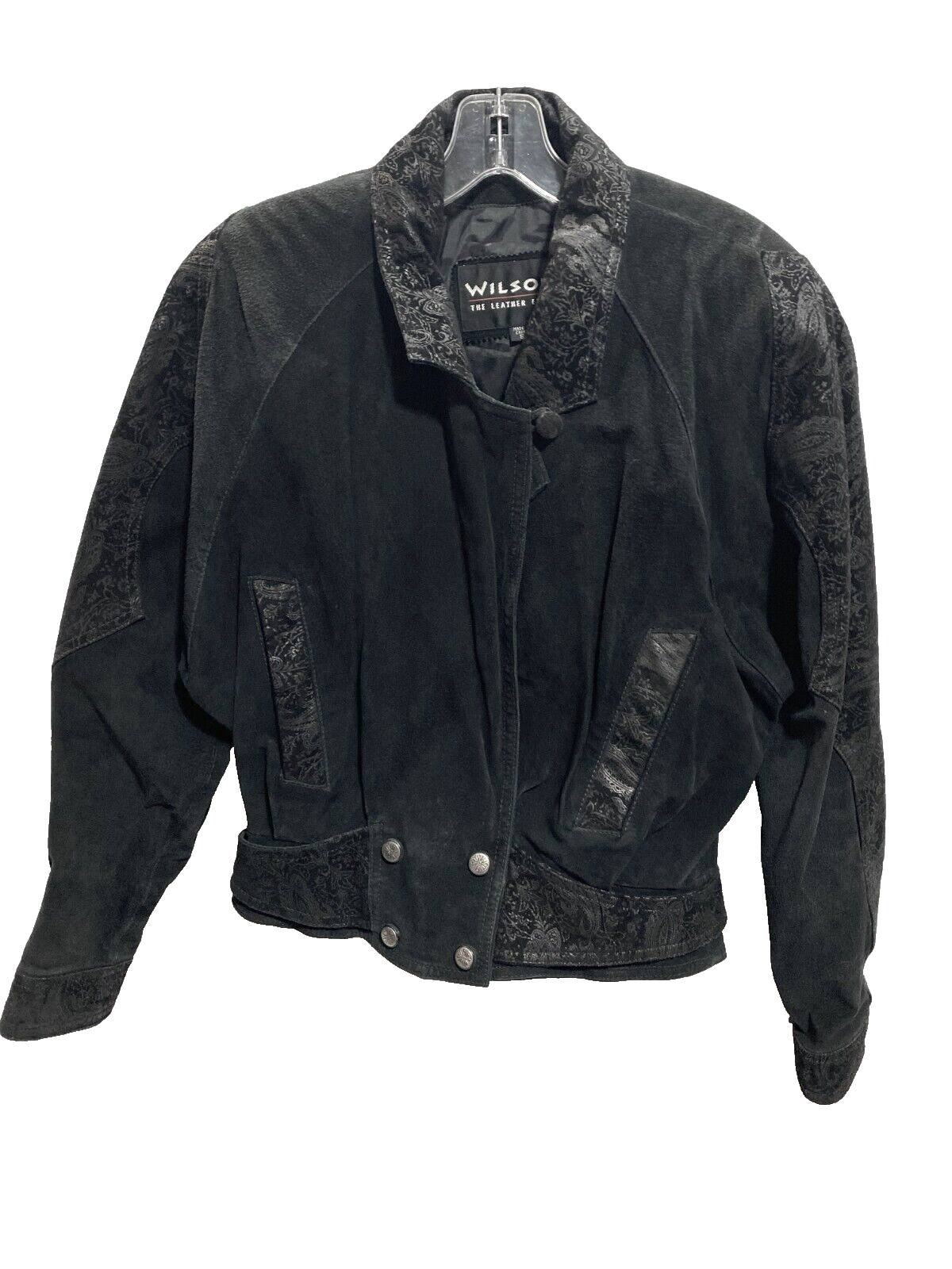 Vintage Wilsons Leather Suede Cropped Leather Bikercore Moto