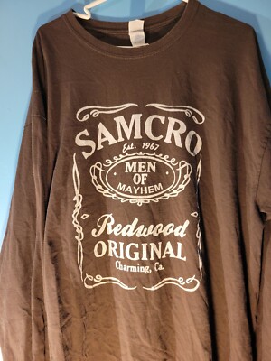 Samcro Men Of Mayhem Redwood Original Charming, CA Long Sleeve Shirt