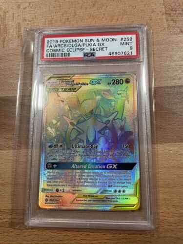 Arceus & Dialga & Palkia GX 258/236 PSA 9 Cosmic Eclipse | eBay Arceus & Dialga & Palkia GX 258/236 PSA 9 Cosmic Eclipse | eBay