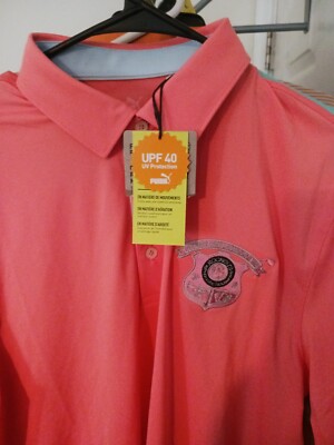 Rooney's Public House (Puma) (Size: Medium) Coral Polo Shirt