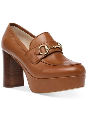 

STEVE MADDEN Женские бежевые 1-дюймовые лоферы без шнуровки на каблуке -quot;Золушка-quot; на платформе 9,5 м, Бежевый, CIND03S1