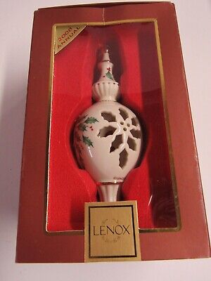 Lenox 2008 Holiday Pierced Spire Ornament 803221 Free Shipping
